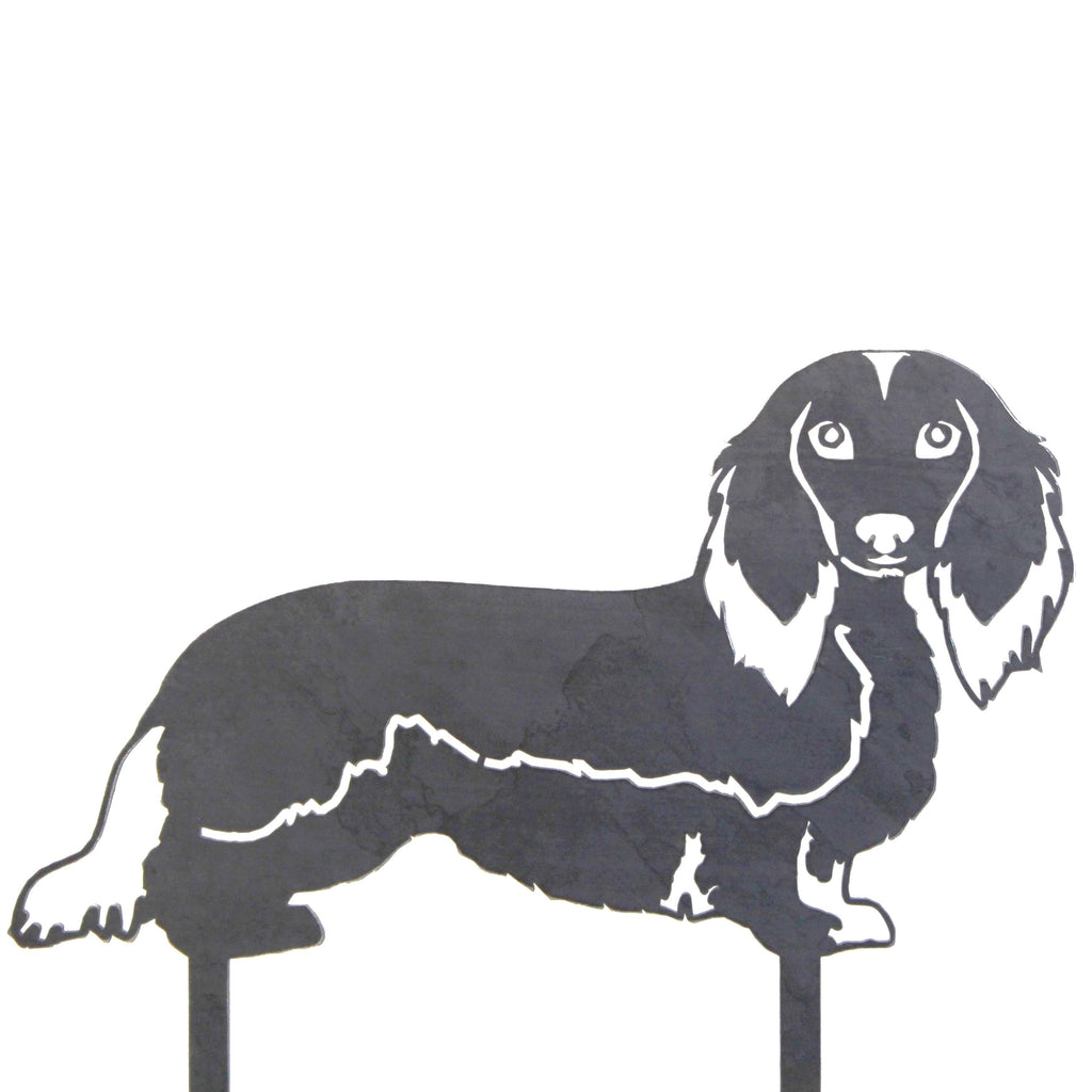 Metal Longhaired Dachshund Silhouette