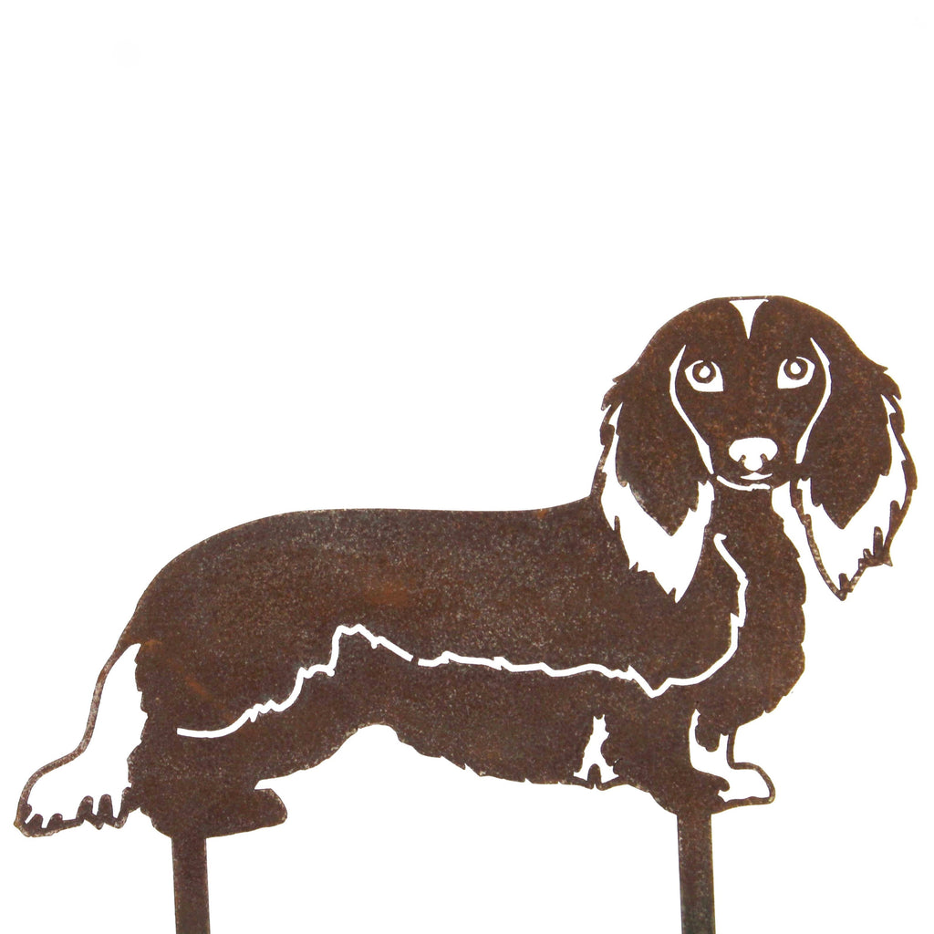 Metal Longhaired Dachshund Silhouette