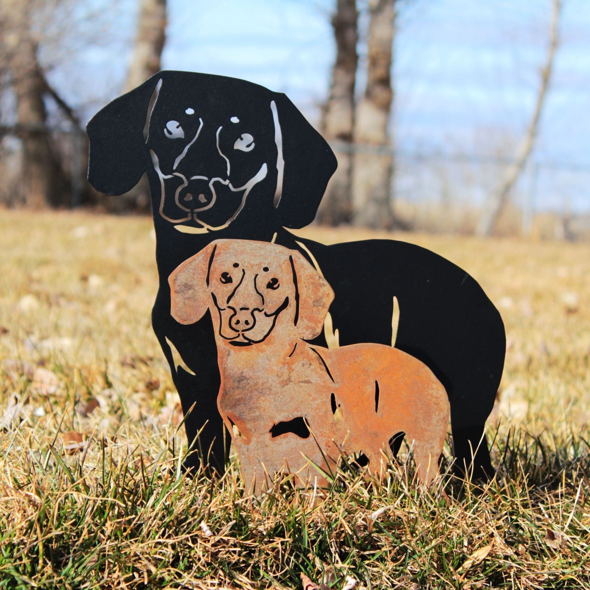 Metal Shorthaired Dachshund Silhouette