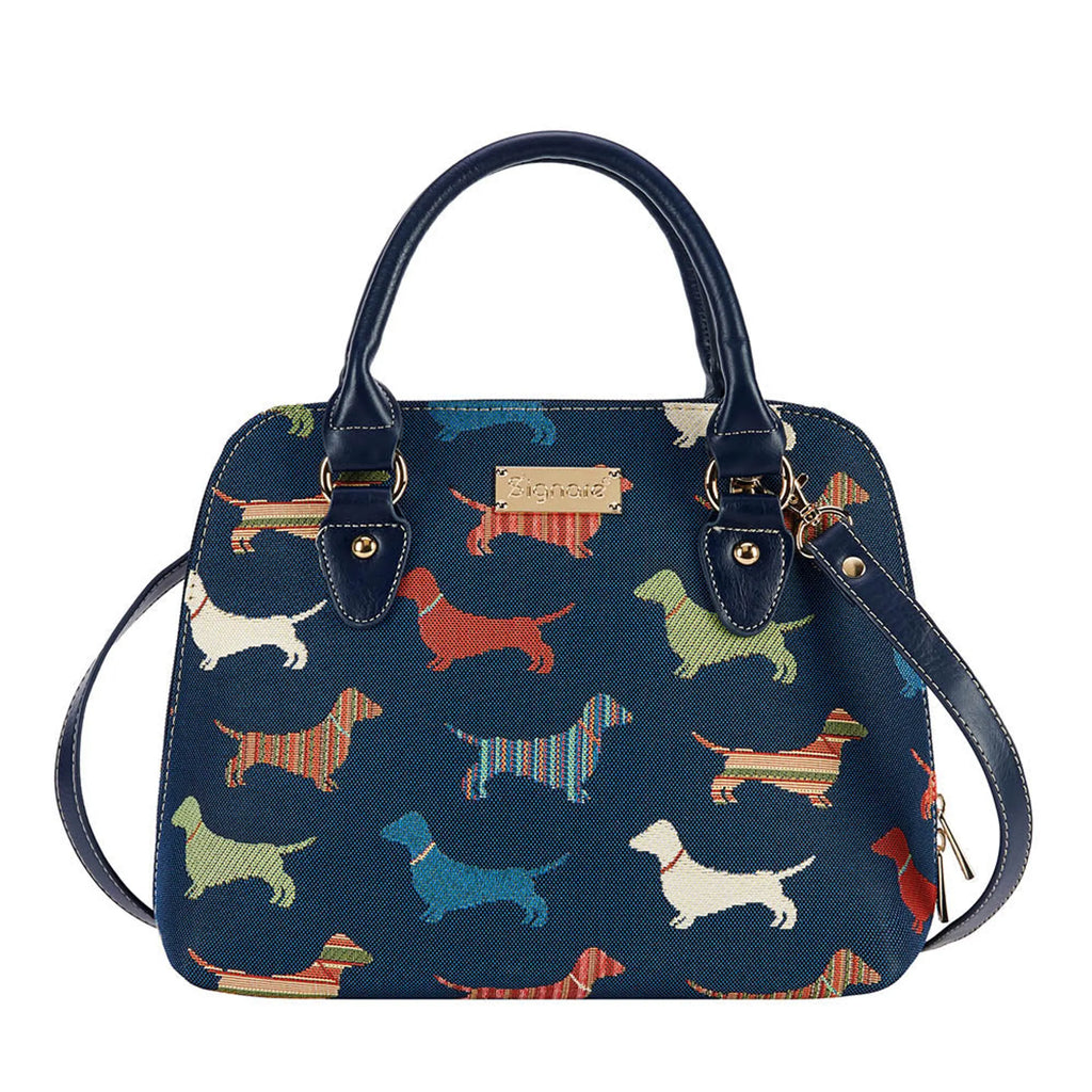 Dachshund Convertible Top Handle Handbag