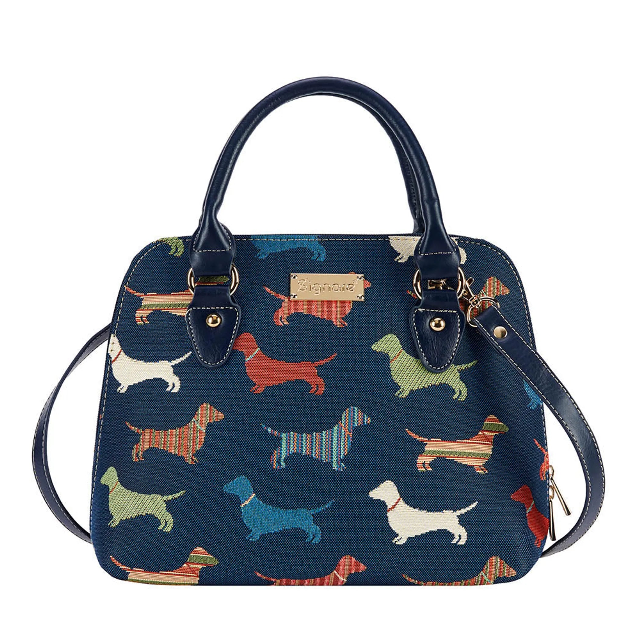 Dachshund Convertible Top Handle Handbag