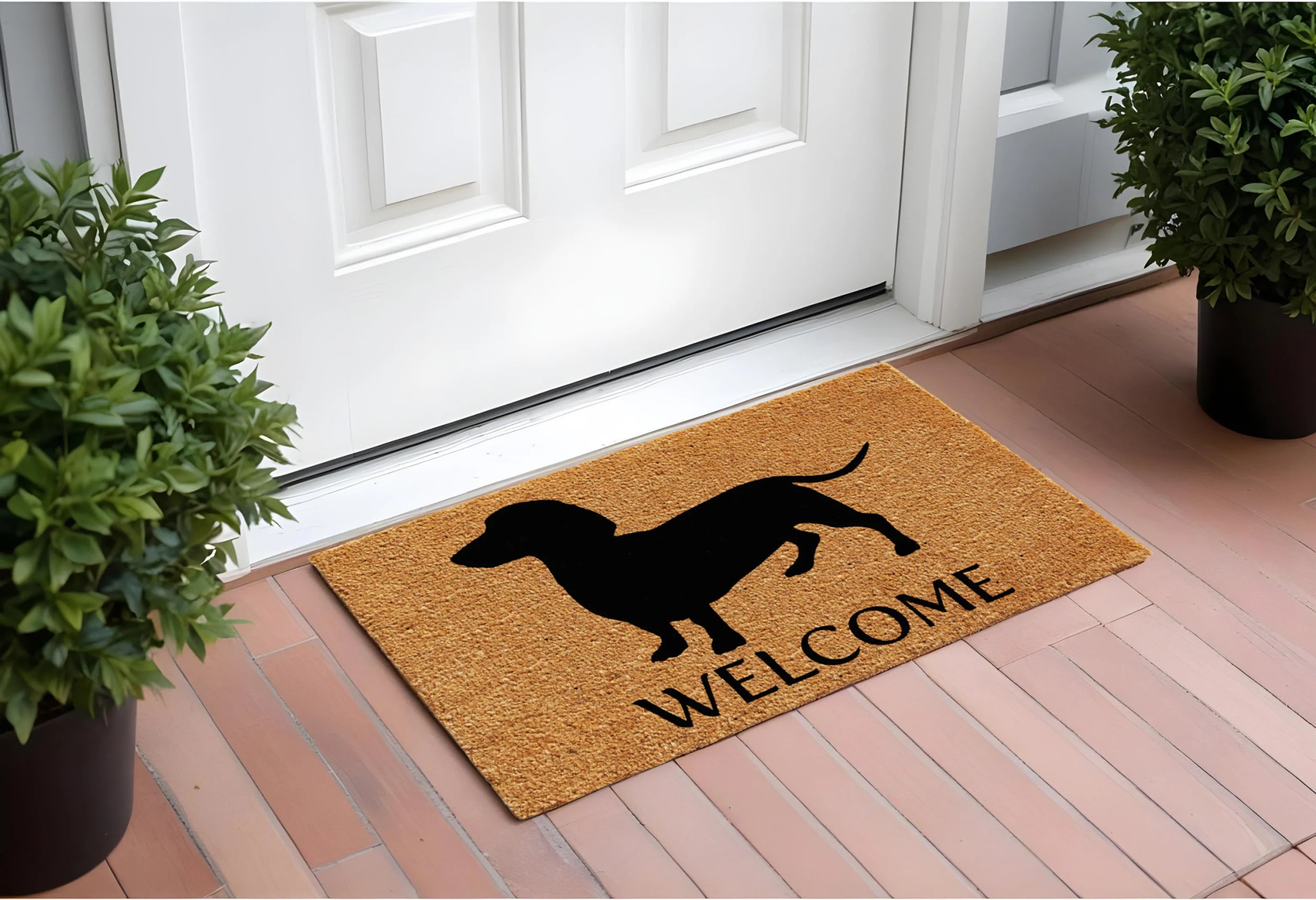 24" X 36" Dachshund Welcome Doormat