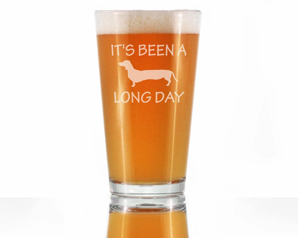 Long Day Dachshund Pint Glass