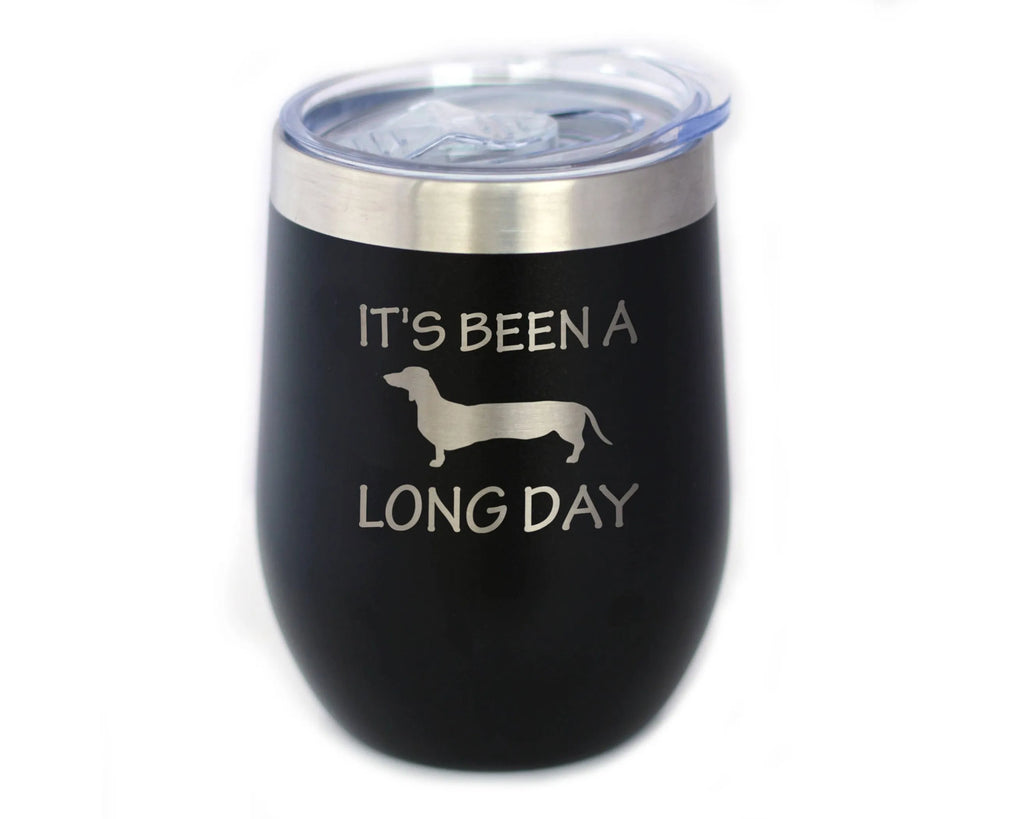 Long Day Dachshund Wine Tumbler