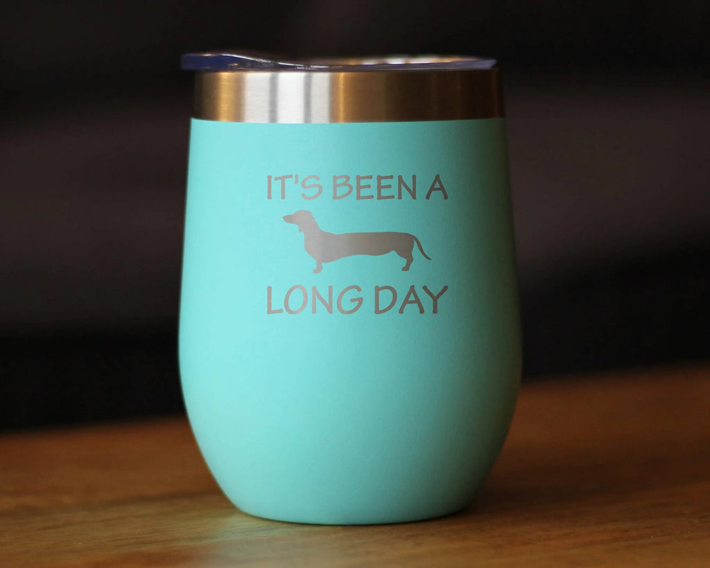 Long Day Dachshund Wine Tumbler