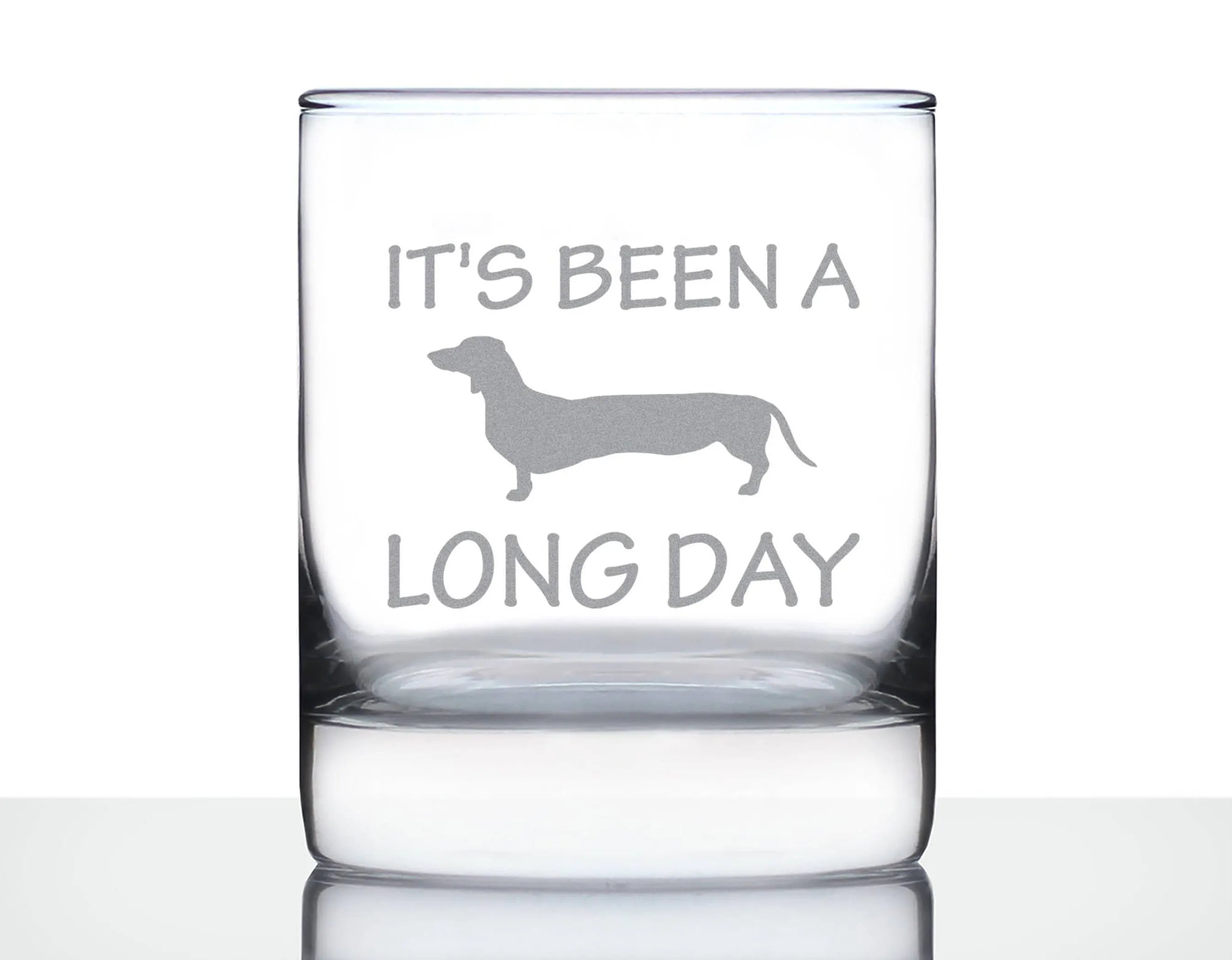 Long Day Dachshund Whiskey Glass