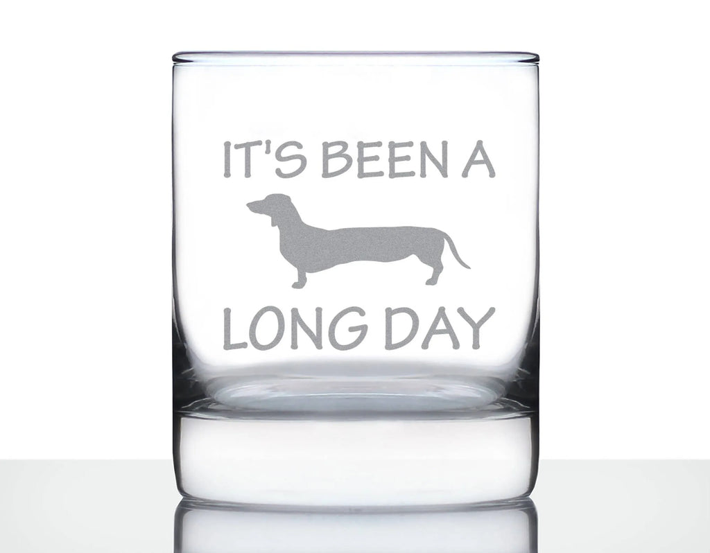 Long Day Dachshund Whiskey Glass