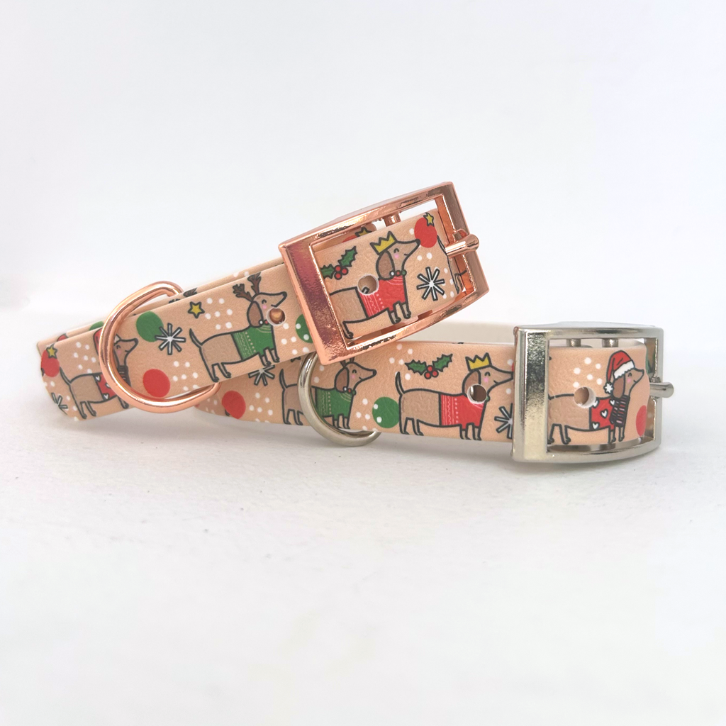 Christmas Dachshund Dog Collar