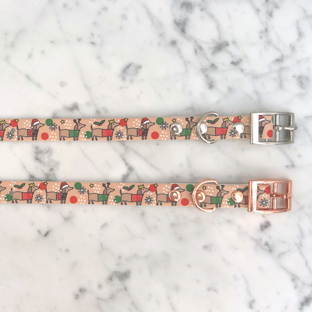 Christmas Dachshund Dog Collar