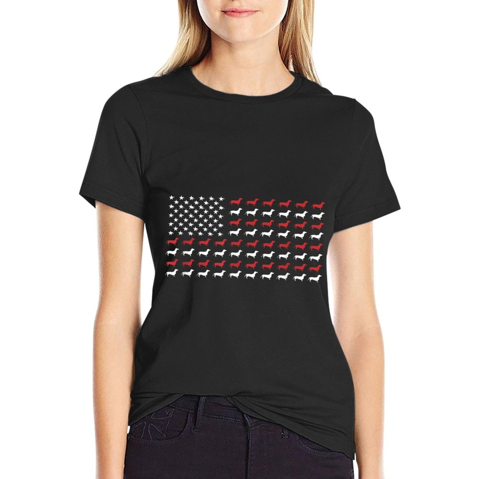 American Flag Dachshund Lover T-Shirt