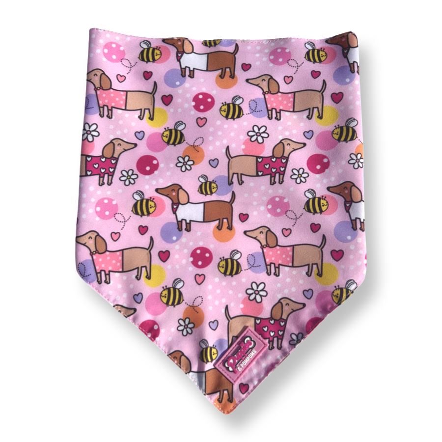 Bee Happy Dachshund Bandana