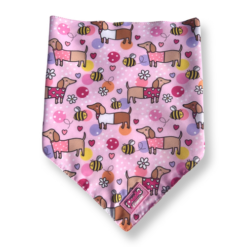 Bee Happy Dachshund Bandana