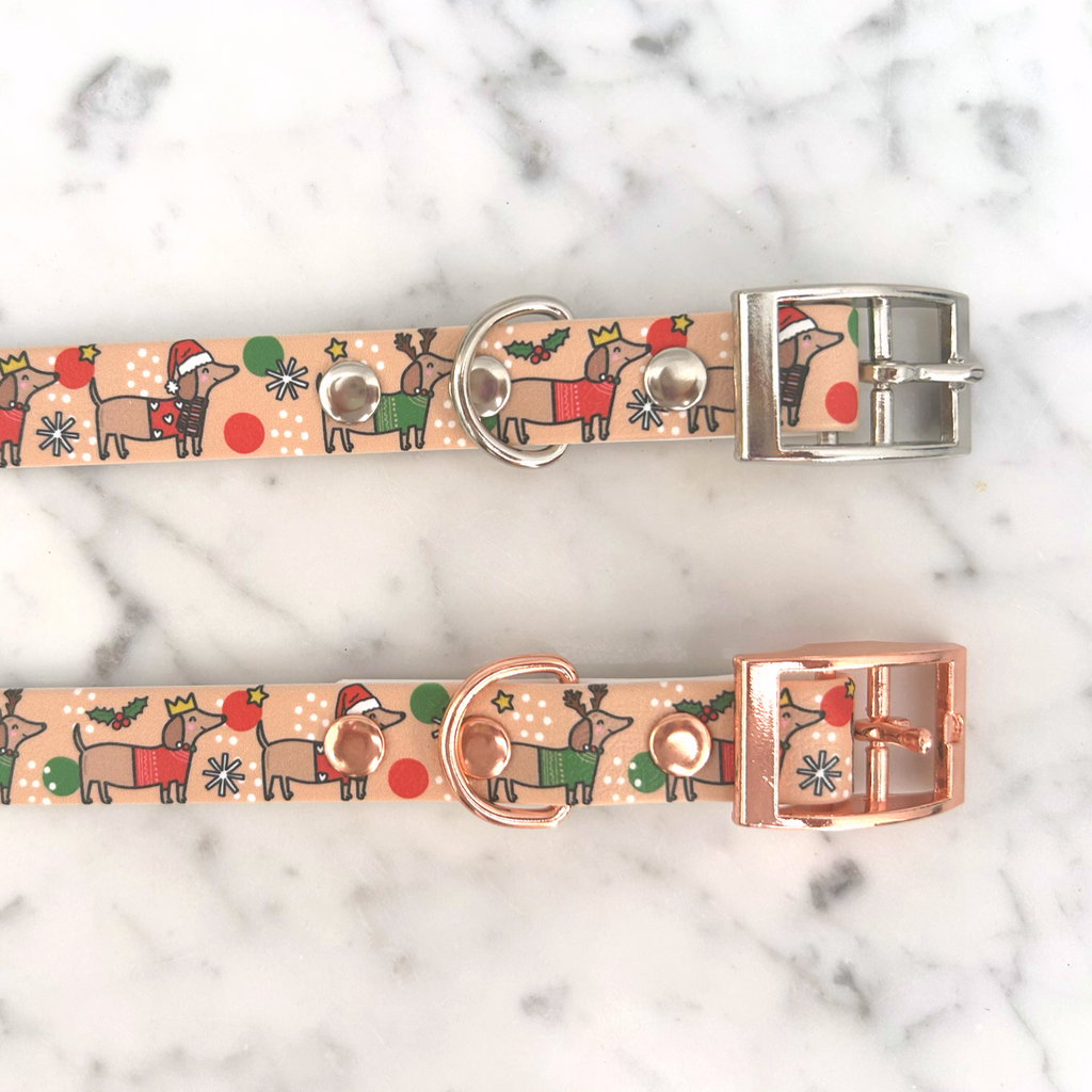 Christmas Dachshund Dog Collar