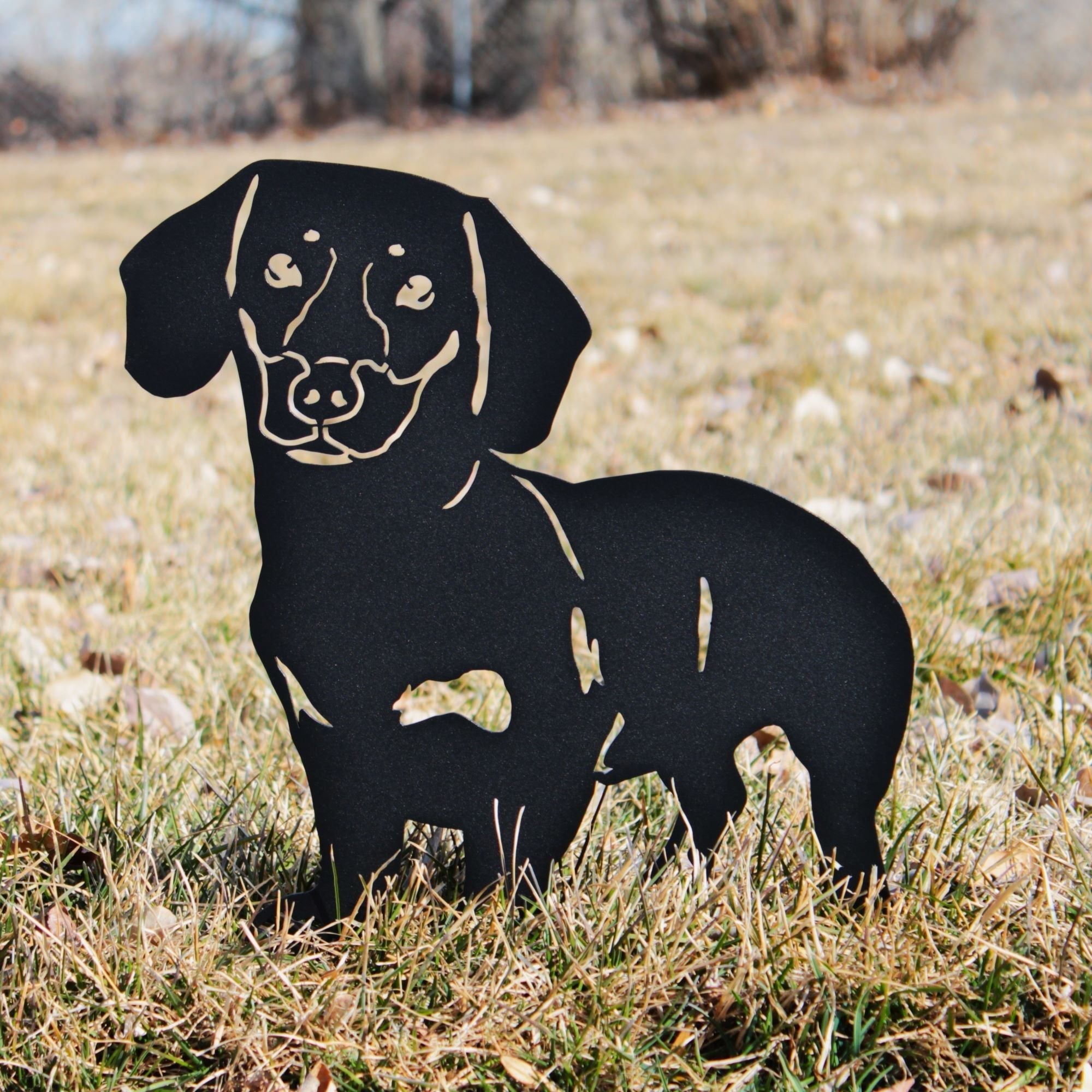 Metal Shorthaired Dachshund Silhouette