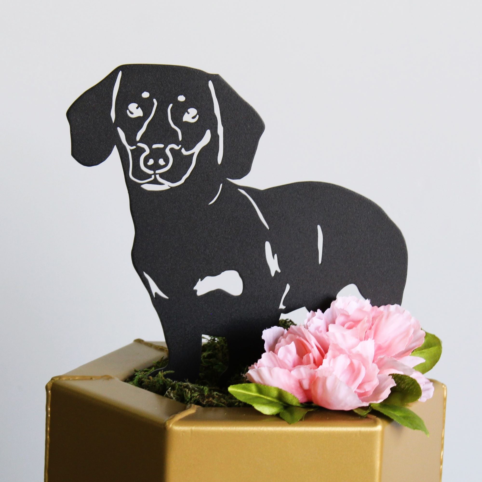 Metal Shorthaired Dachshund Silhouette