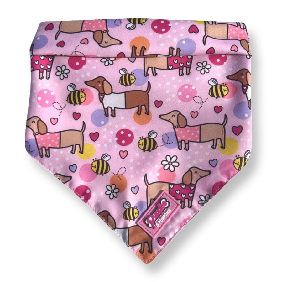 Bee Happy Dachshund Bandana