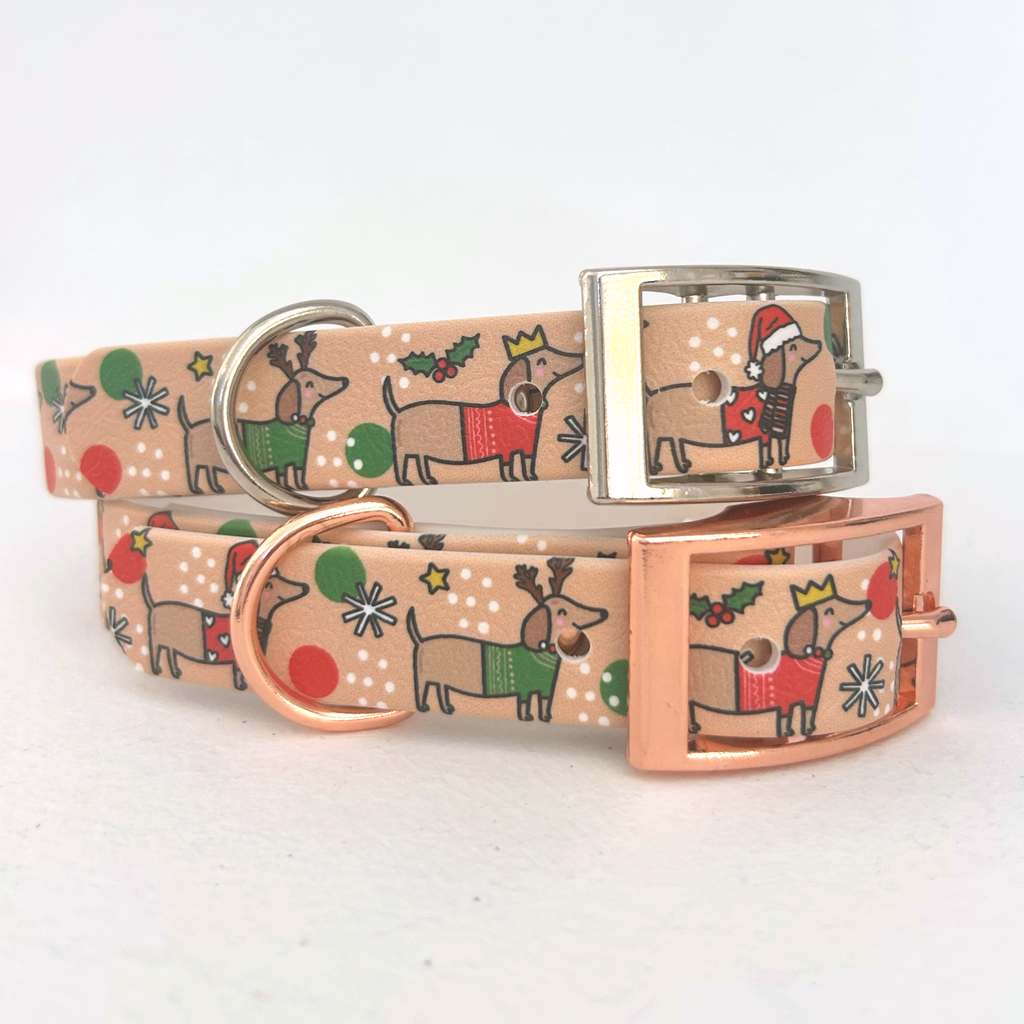 Christmas Dachshund Dog Collar