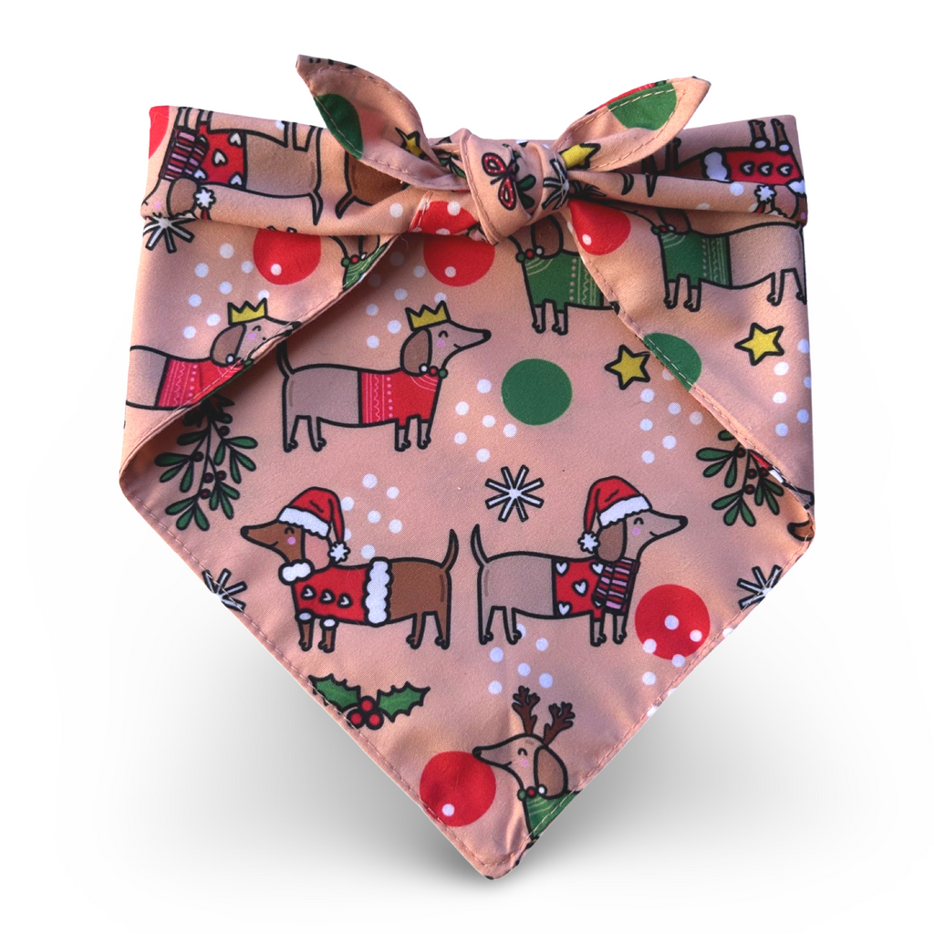 Christmas Dachshund Bandana