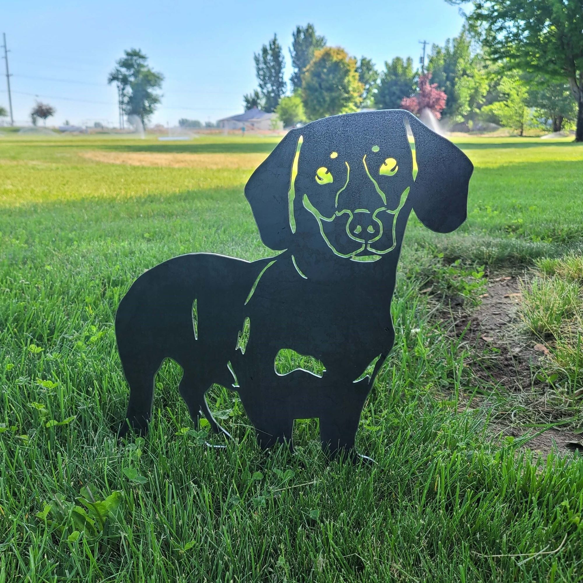 Metal Shorthaired Dachshund Silhouette