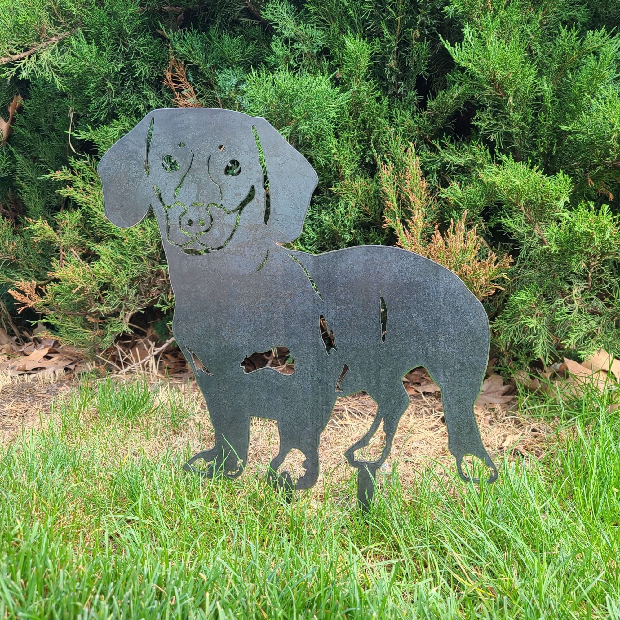 Metal Shorthaired Dachshund Silhouette