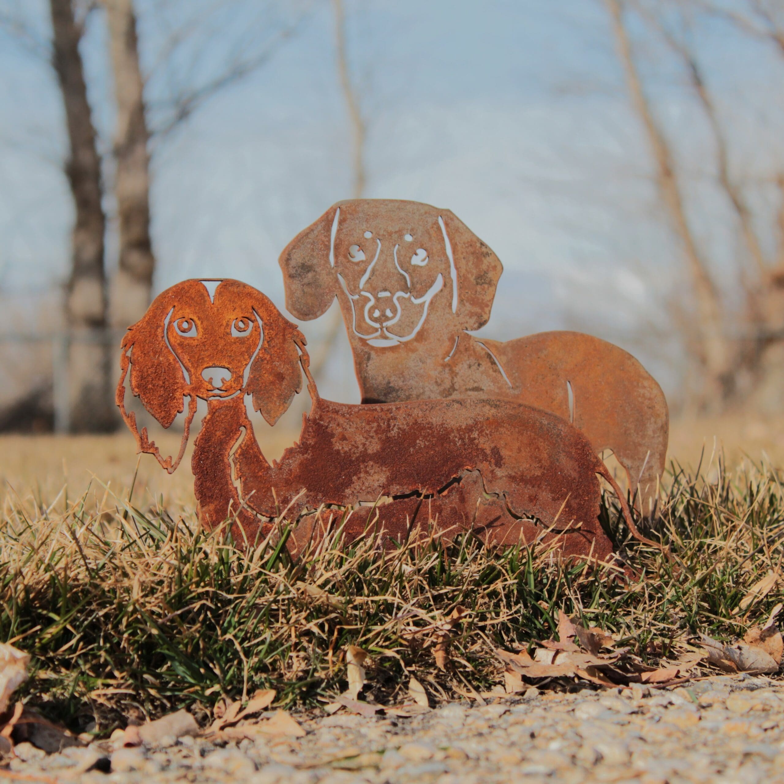 Metal Shorthaired Dachshund Silhouette
