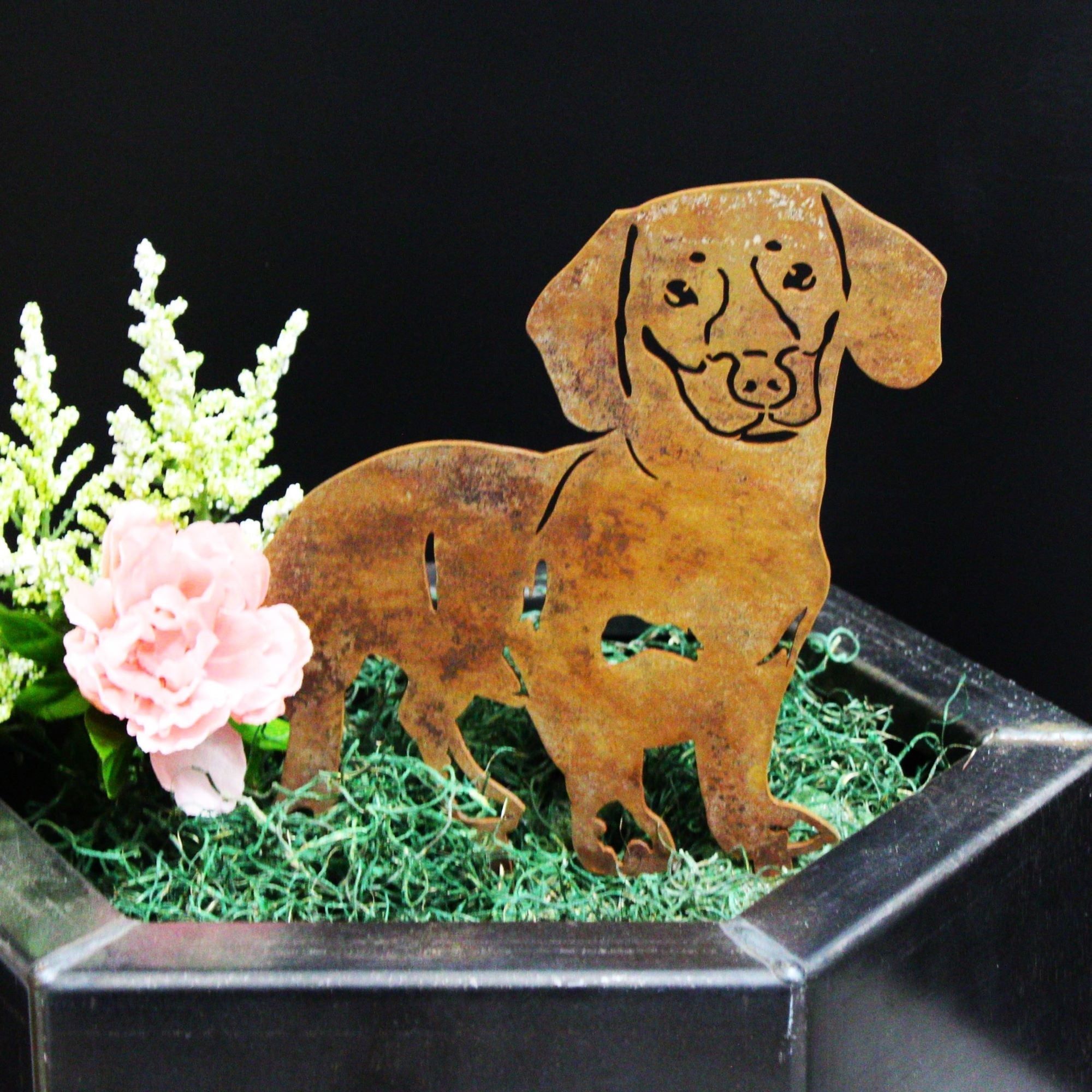 Metal Shorthaired Dachshund Silhouette