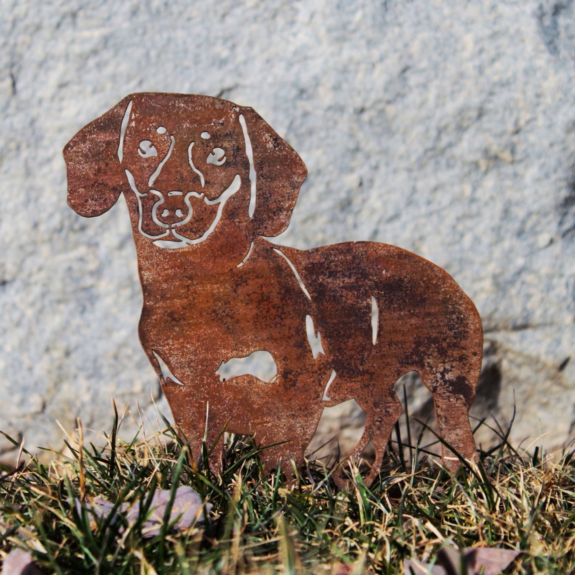 Metal Shorthaired Dachshund Silhouette