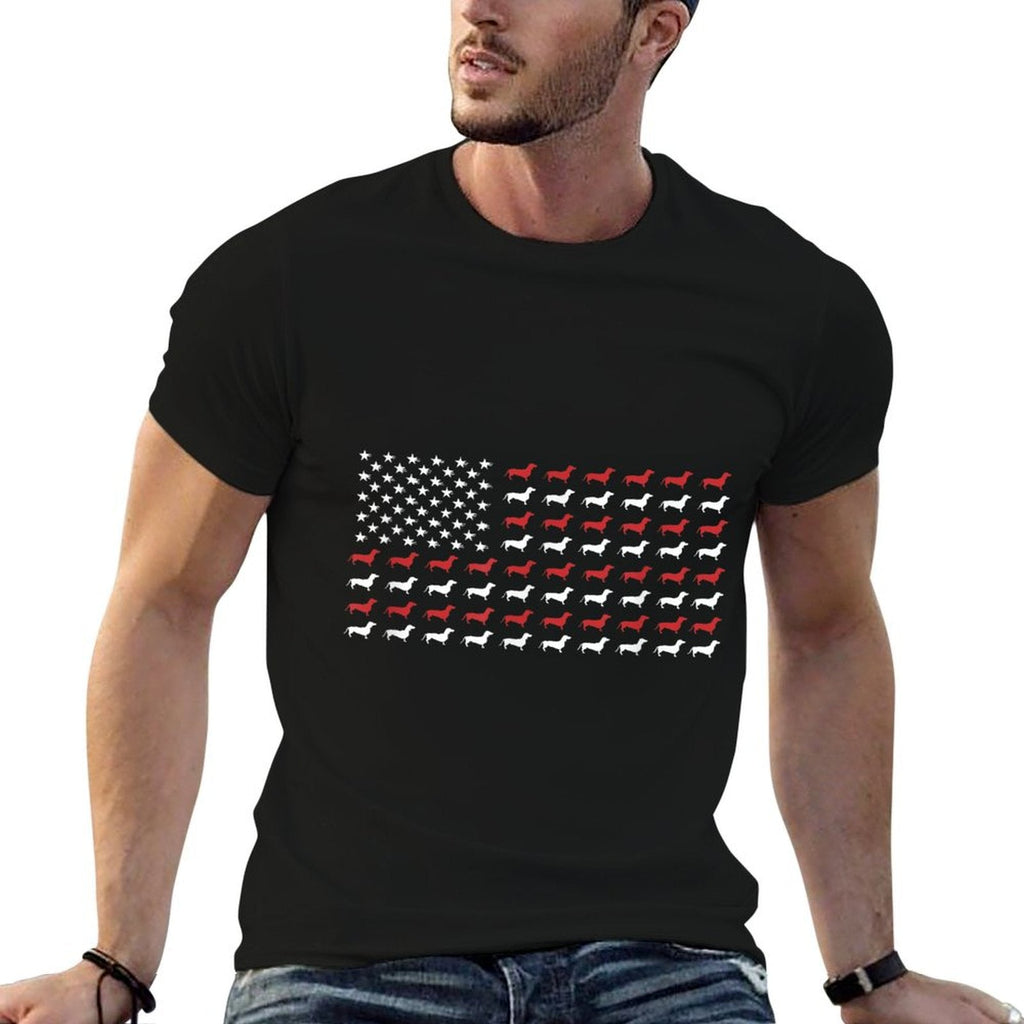 American Flag Dachshund Lover T-Shirt