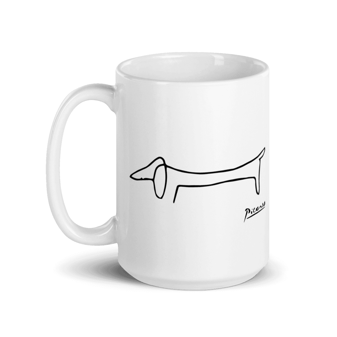 Pablo Picasso Dachshund Artwork Mug