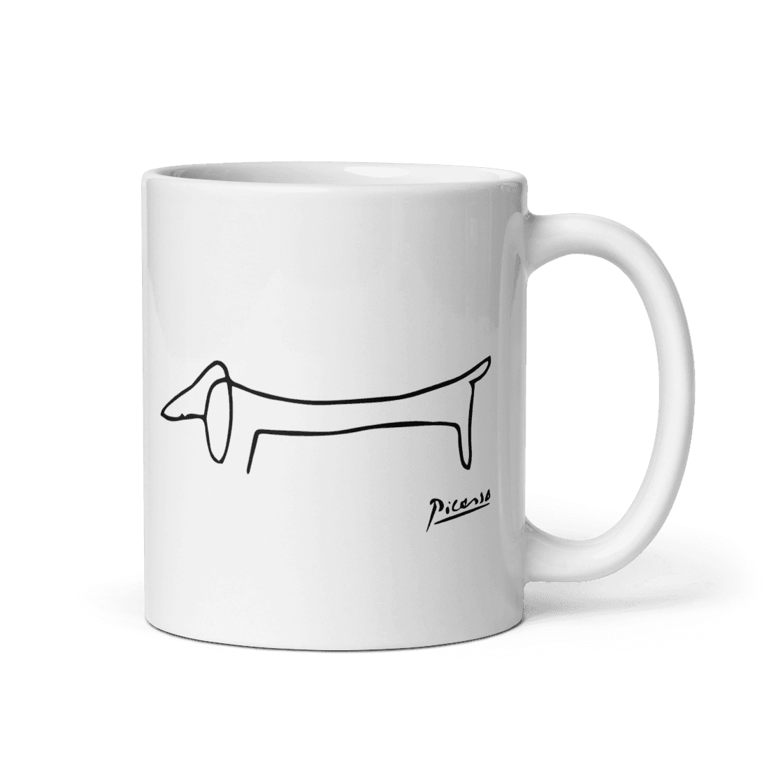Pablo Picasso Dachshund Artwork Mug